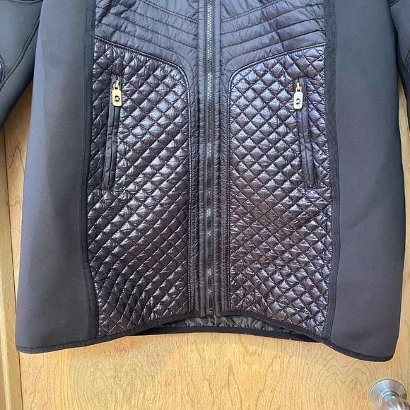 NWOT Michael Kors Quilted Knit-Panel Puffer Coat XL - Picture 8 of 10